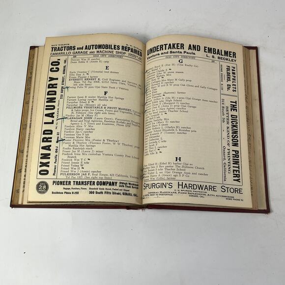 1918-19 CA Ventura County Directory FAIR Business Ancestry Genealogy Antique Vtg - Picture 12 of 16